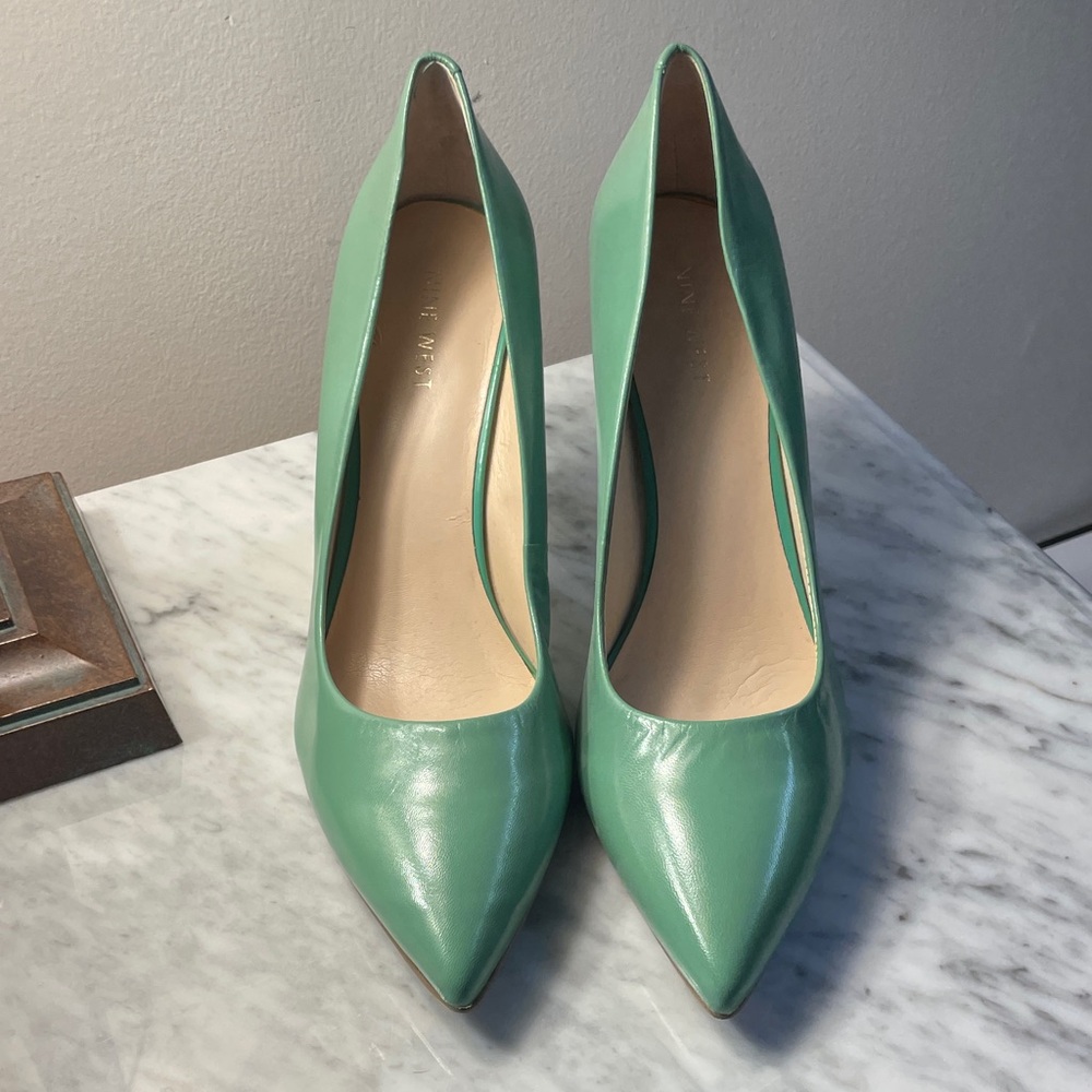 Nine West Mint Green Heels